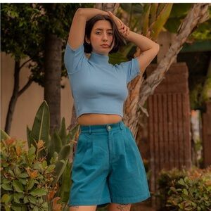 Big Bud Press Green Trouser Shorts Sz L - some flaws, see photos